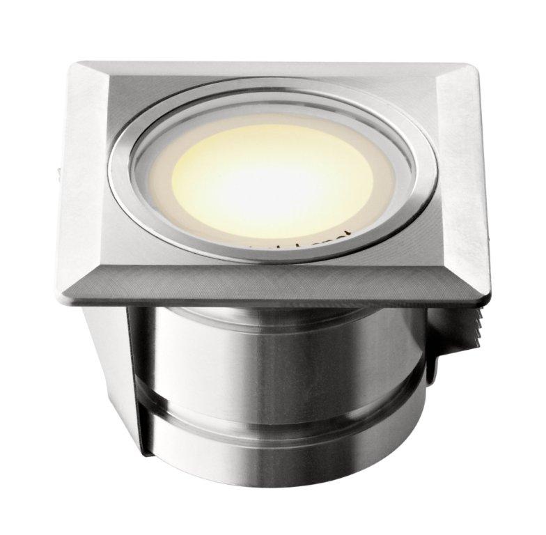 dot-spot - 2074.21.42.02 - brilliance mini LED-Einbauleuchte 1 W quadratisch, diffus, 5 m Gummikabel mit Stecker - Ausstellungsstück -