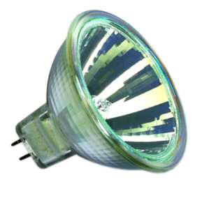 Halogenlampen Fassung GU5,3 von UNI-Elektro OSRAM Halogenlampe 51 GU5,3 12V 20W mit Scheibe 44860WFL