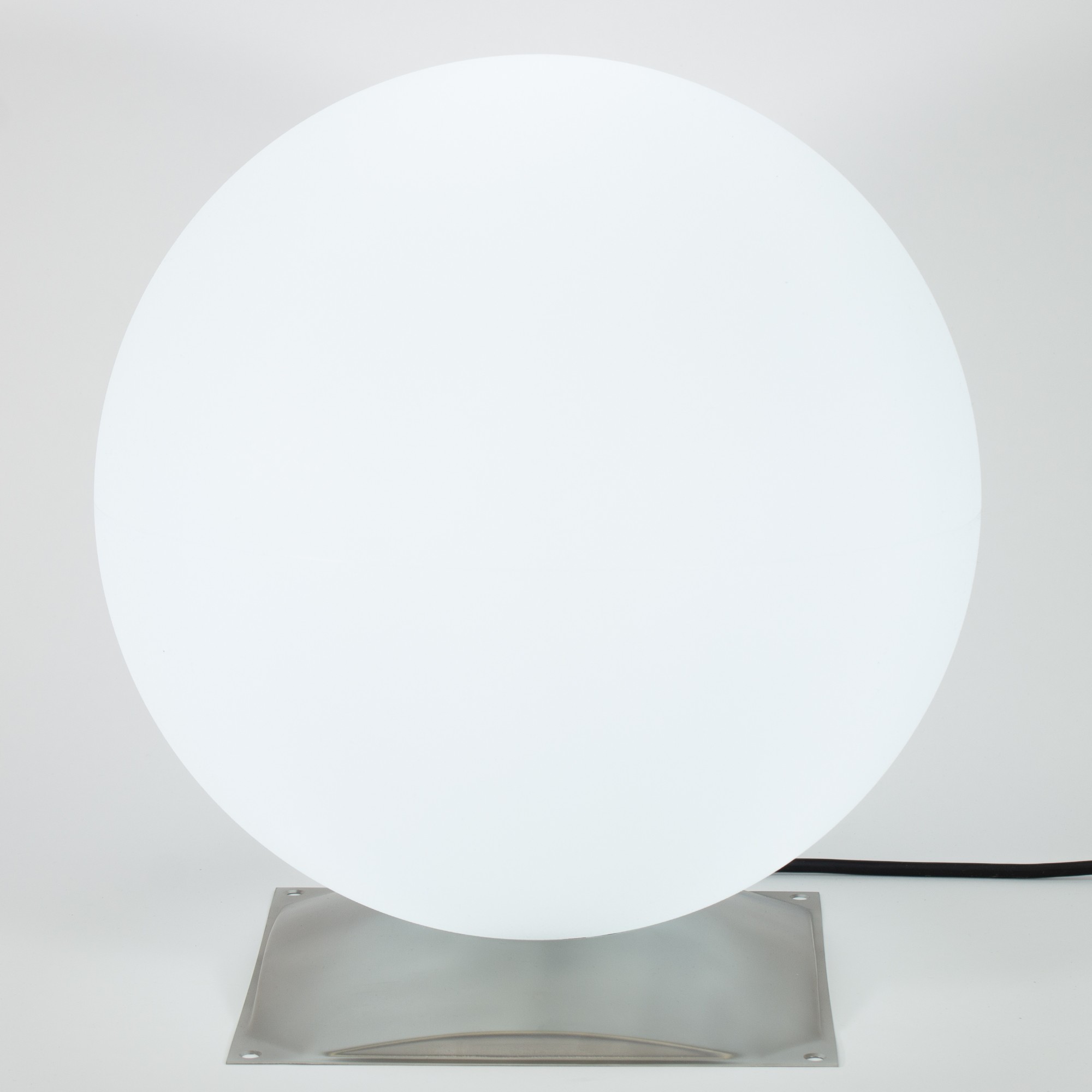 EPSTEIN Design LeuchtenKugelleuchte Snowball 60 cm Durchmesser mit Edelstahlfuß