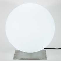 Kugelleuchte Snowball 40 cm Durchmesser mit Edelstahlfuß von EPSTEIN Design Leuchten