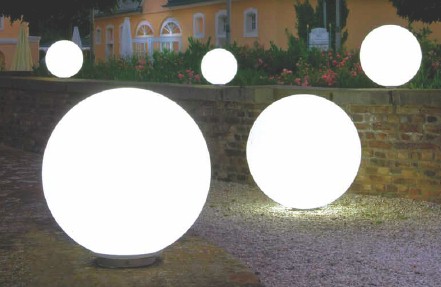 EPSTEIN Design Leuchten Kugelleuchten & Kugellampen für außen & Garten von EPSTEIN Design Leuchten Kugelleuchte Sun Shine 20 Stationär E27 5m 62205