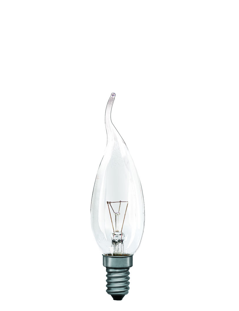 UNI-Elektro Glühlampen mit Fassung E14 von UNI-Elektro Windstoßkerze 40W E14 klar 88.14.35.643RC