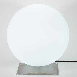 Kugelleuchte Snowball 60 cm Durchmesser mit Edelstahlfuß von EPSTEIN Design Leuchten