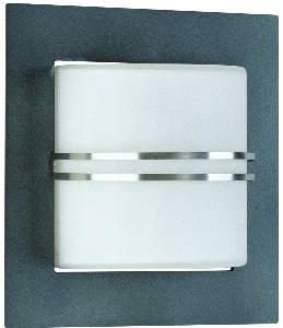 Wandleuchte Typ Nr. 6058 - Farbe: Edelstahl/anthrazit für 1 x Lampe, E27 von Albert Leuchten