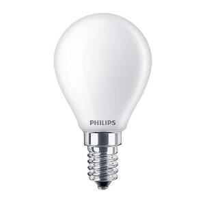 Glühlampen mit Fassung E14 von UNI-Elektro Philips Classic LEDlustre E14 P45 4.3W 827 Matt CLA LEDCandle ND 4.3-40W P45 E14 FR