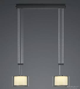 Hängeleuchte, Pendelleuchten & Hängelampen von BANKAMP Leuchtenmanufaktur LED-Pendelleuchte Grace 2 flammig 2214/2-39