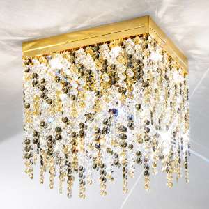 KOLARZ Leuchten Kristall-Deckenleuchten & Deckenlampen fürs Schlafzimmer von KOLARZ Leuchten Deckenleuchte Prisma Stretta 55 cm 1314.116.3.P1.KpT