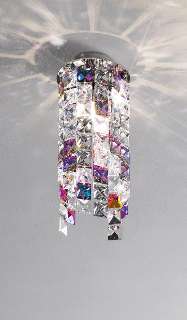 KOLARZ Leuchten Kristall- fürs Schlafzimmer von KOLARZ Leuchten Deckenleuchte Prisma Stretta Rund 1344.11MQ.5.KpTV