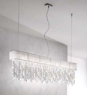 KOLARZ-Austrolux LeuchtenHängeleuchte PRISMA, KOLARZ Pure, Chrom Breite 120 cm, Höhe 250 cm, min. Höhe 39 cm, max. Höhe 34 cm, 7 flg., G9, 25 W