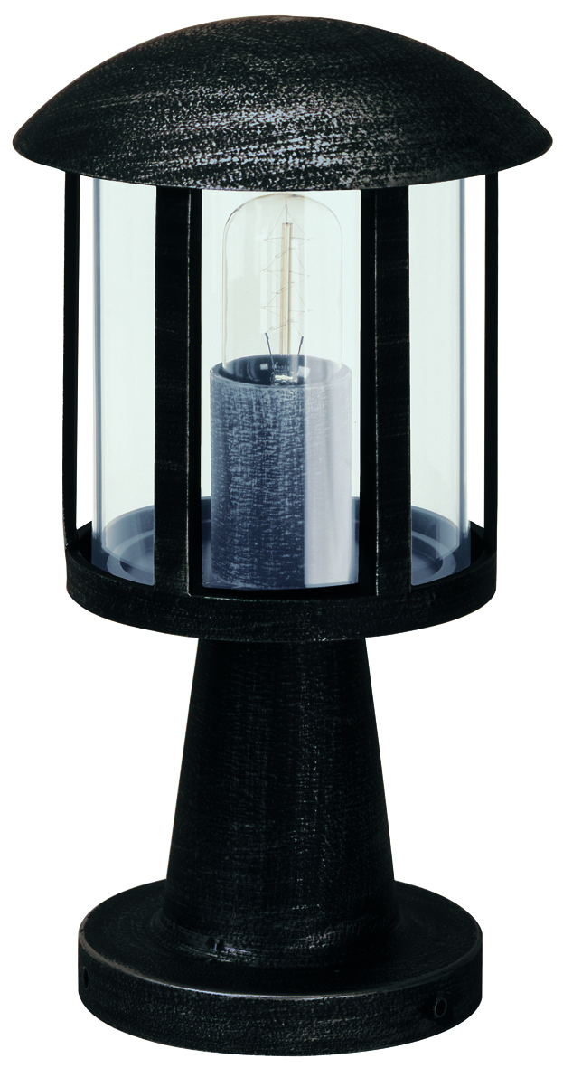 Albert Leuchten - 600542 - Sockelleuchte Typ Nr. 0542 - Farbe: schwarz-Silber, für 1 x Lampe, E27
