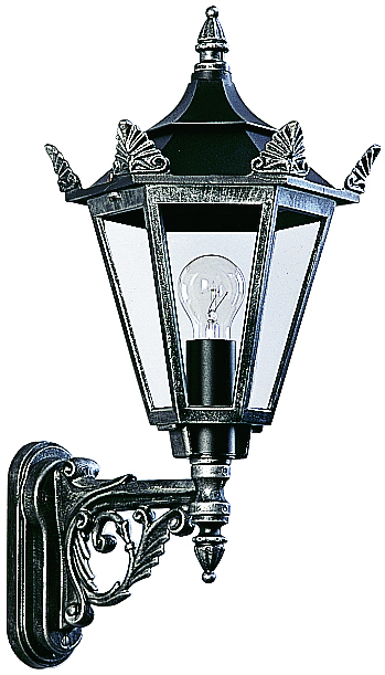 Albert LeuchtenWandleuchte Typ Nr. 1806 - Farbe: schwarz-Silber, für 1 x Lampe, E27