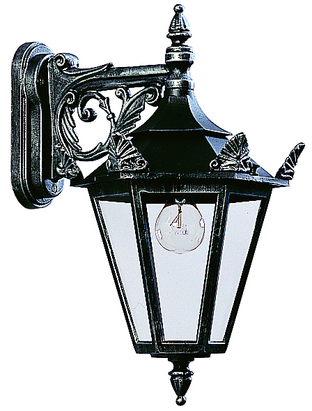 Albert LeuchtenWandleuchte Typ Nr. 1807 - Farbe: schwarz-Silber, für 1 x Lampe, E27