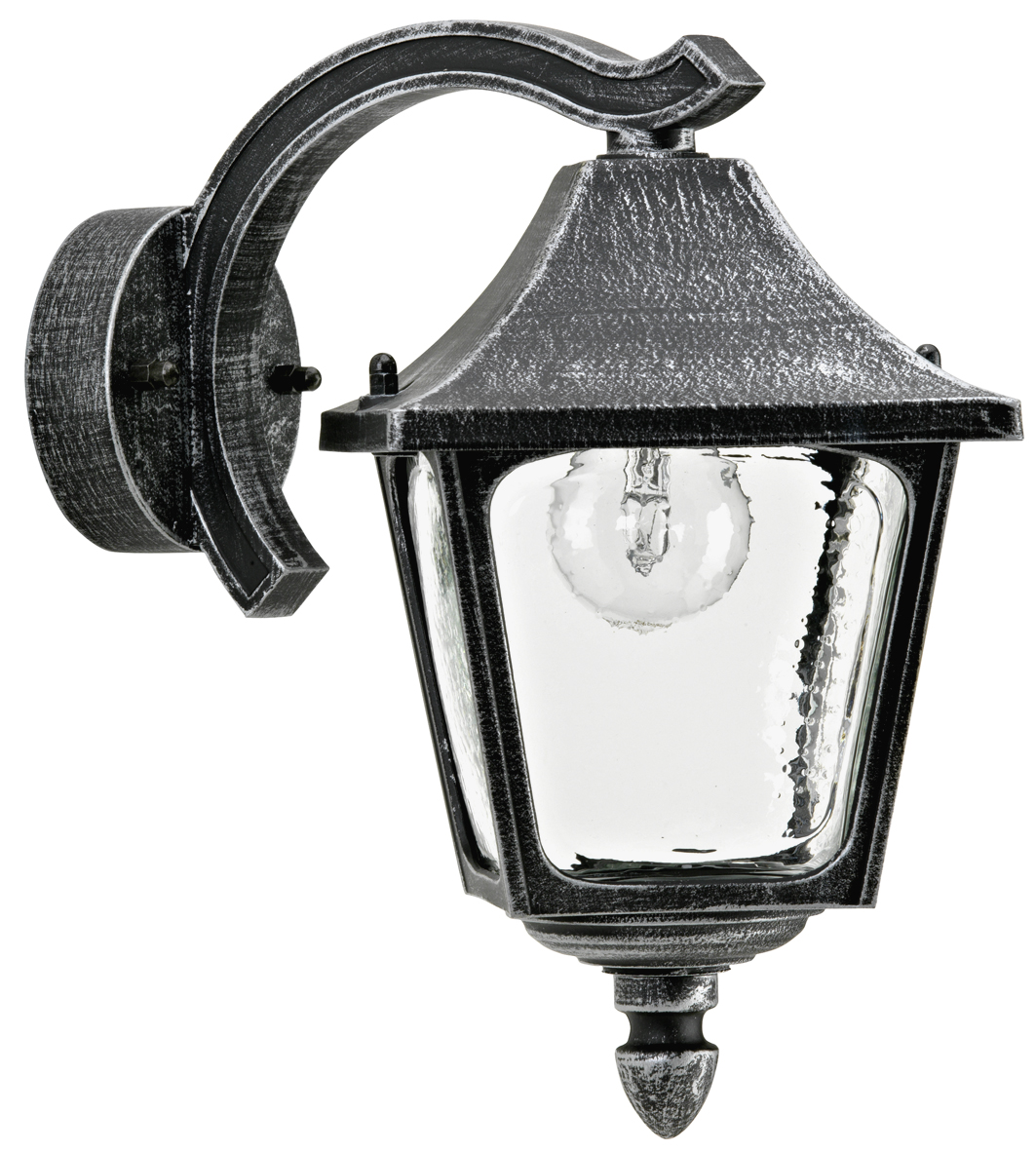 Albert LeuchtenWandleuchte Typ Nr. 1821 - Farbe: schwarz-Silber, für 1 x Lampe, E27