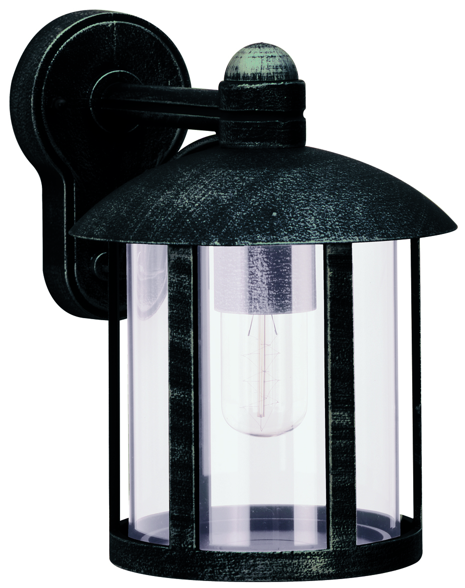Wandleuchten & Wandlampen für außen von Albert Leuchten Wandleuchte Typ Nr. 1835 - Farbe: schwarz-Silber, für 1 x Lampe, E27 601835