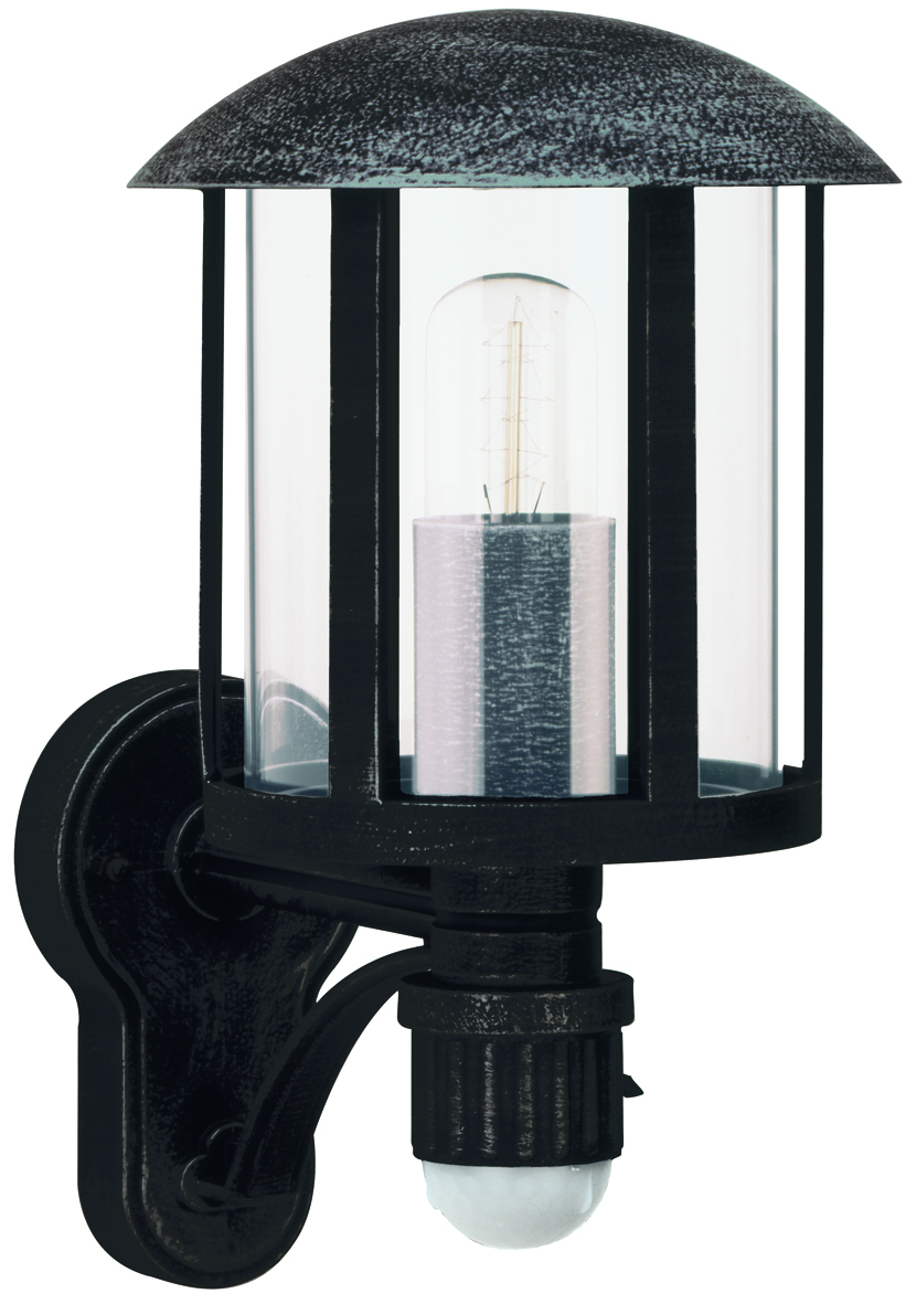 Albert LeuchtenWandleuchte Typ Nr. 1836 - Farbe: schwarz-Silber, mit BWM für 1 x Lampe, E27