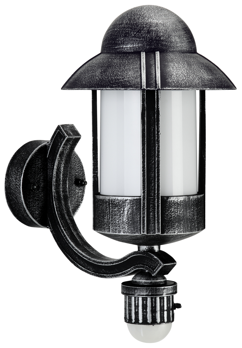 Albert LeuchtenWandleuchte Typ Nr. 1842 - Farbe: schwarz-Silber, mit BWM für 1 x Lampe, E27