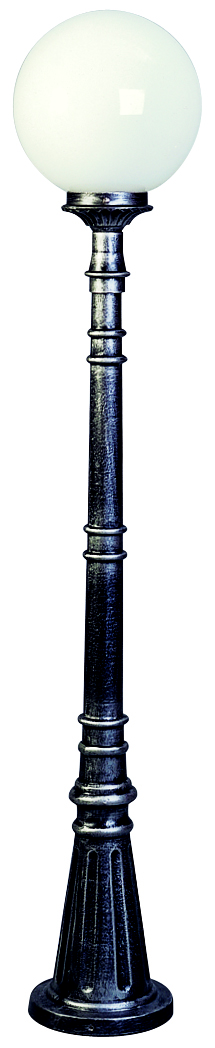 Albert LeuchtenWegeleuchte Typ Nr. 2014 - Farbe: schwarz-Silber, für 1 x Lampe, E27