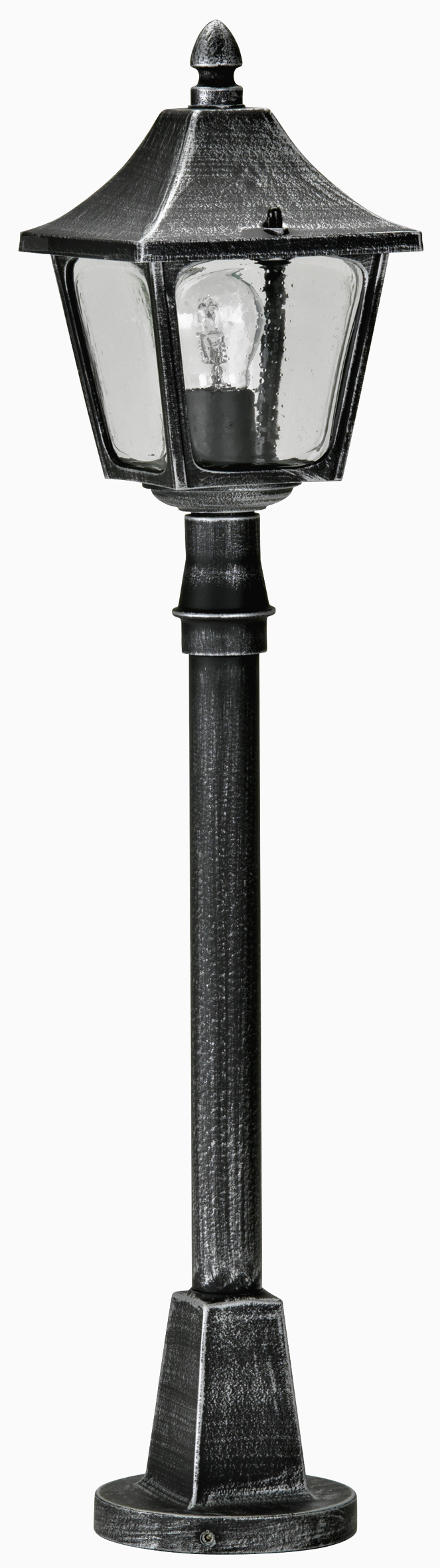 Albert LeuchtenWegeleuchte Typ Nr. 4128 - Farbe: schwarz-Silber, für 1 x Lampe, E27