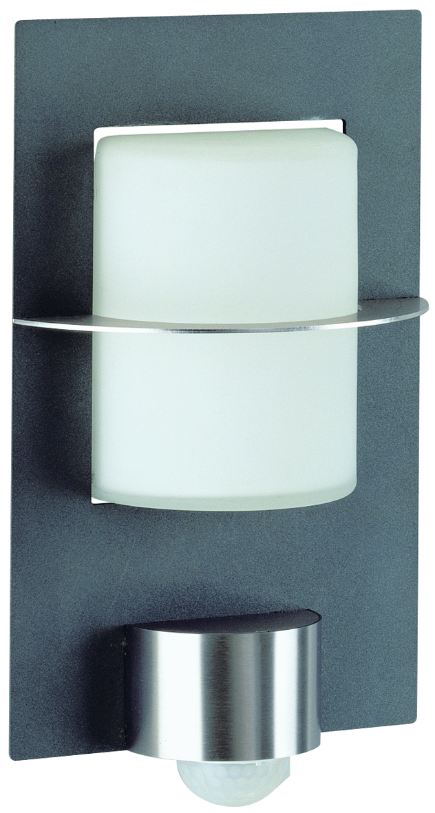 Albert LeuchtenWandleuchte Typ Nr. 6140 - Edelstahl/anthrazit, mit BWM für 1 x Lampe, E27