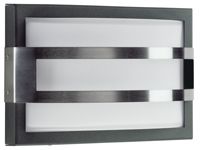 Albert LeuchtenWand- und Deckenleuchte Typ Nr. 6180 - Farbe: Edelstahl/anthrazit für 1 x Lampe, E27