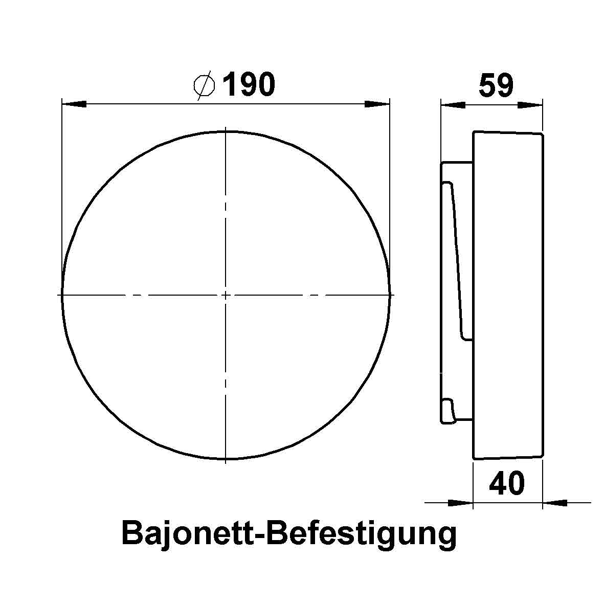 Albert LeuchtenG 410, Opalglas matt d = 190 mm