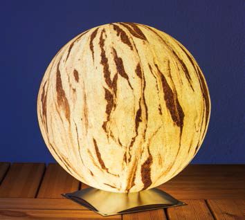 EPSTEIN Design LeuchtenKugelleuchte Sahara 40 cm mit Edelstahlfuß