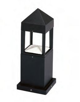 Albert LeuchtenSockelleuchte Typ Nr. 0599 - Farbe: schwarz, mit 1 x LED 12 W, 3000 K