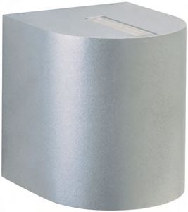 Albert LeuchtenWandstrahler Typ Nr. 2402 - 2-seitig - Farbe: Silber, Lichtaustritt breit/breit, mit 2 x LED 6,7 W, je 600 lm, 3000 K