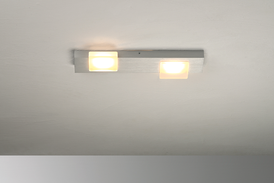 LED-Deckenleuchten & LED-Deckenlampen von Bopp Leuchten Lamina LED-Deckenleuchte 2-flammig 60480209