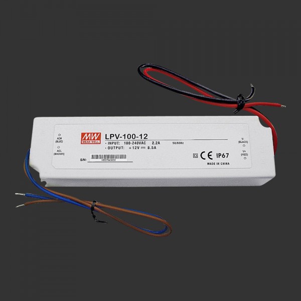 dot-spot - 90152 - Netzteil LED-Netzteil 12 V DC, 100 W, zum Einbau in Anschlussboxen