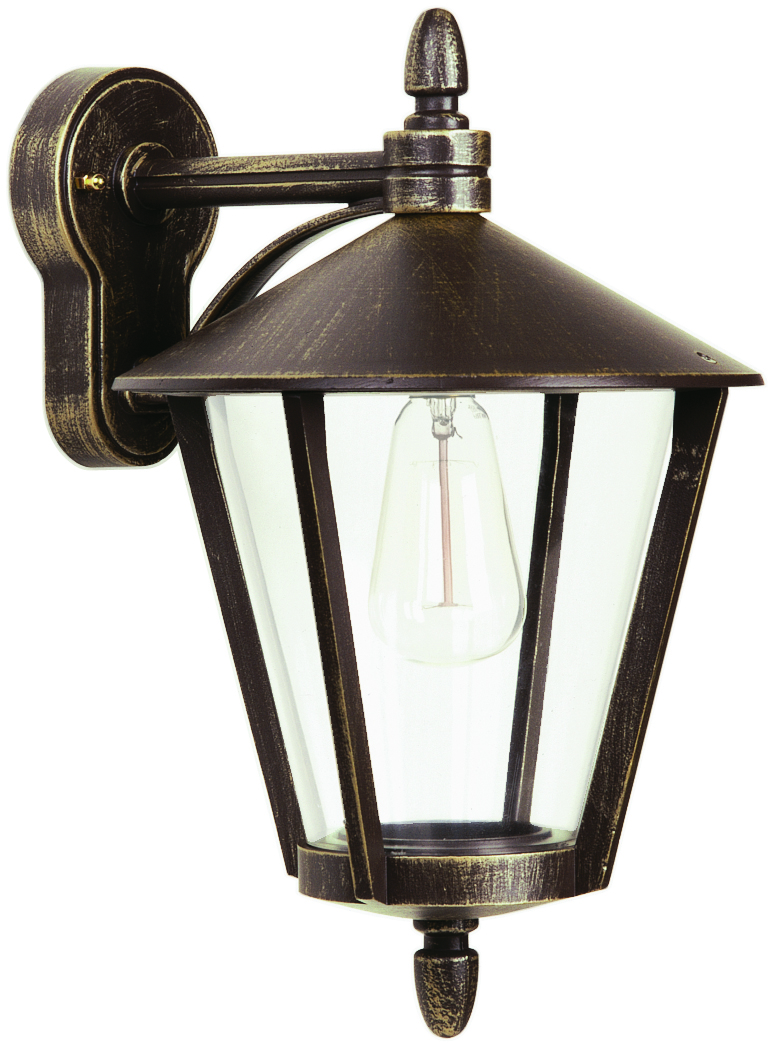 Albert LeuchtenWandleuchte Typ Nr. 1816 - Farbe: braun-messing, für 1 x Lampe, E27