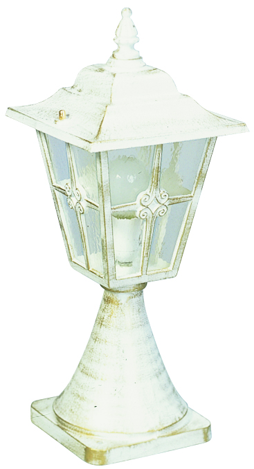 Albert LeuchtenSockelleuchte Typ Nr. 0532 - Farbe: weiß-gold, für 1 x Lampe, E27