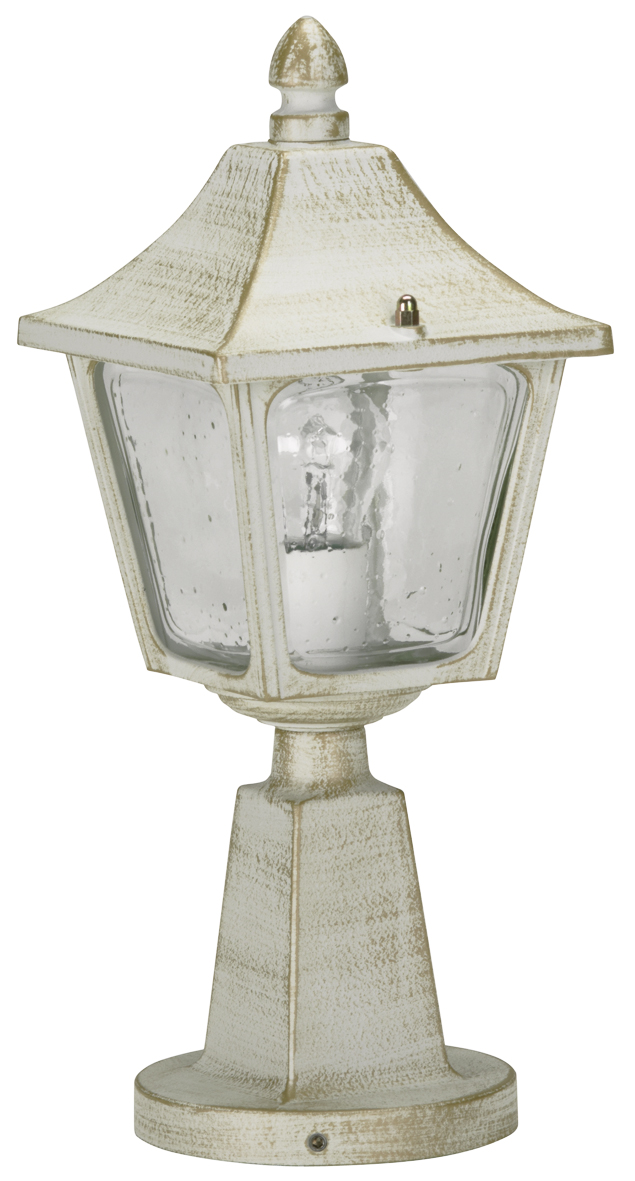 Albert LeuchtenSockelleuchte Typ Nr. 0540 - Farbe: weiß-gold, für 1 x Lampe, E27