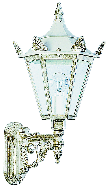 Albert LeuchtenWandleuchte Typ Nr. 1806 - Farbe: weiß-gold, für 1 x Lampe, E27