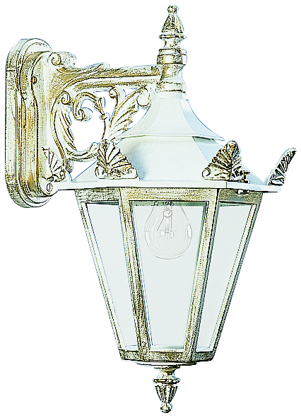 Albert LeuchtenWandleuchte Typ Nr. 1807 - Farbe: weiß-gold, für 1 x Lampe, E27
