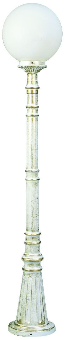 Albert LeuchtenWegeleuchte Typ Nr. 2014 - Farbe: weiß-gold, für 1 x Lampe, E27