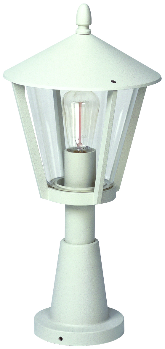 Albert LeuchtenSockelleuchte Typ Nr. 0529 - Farbe: weiß, für 1 x Lampe, E27
