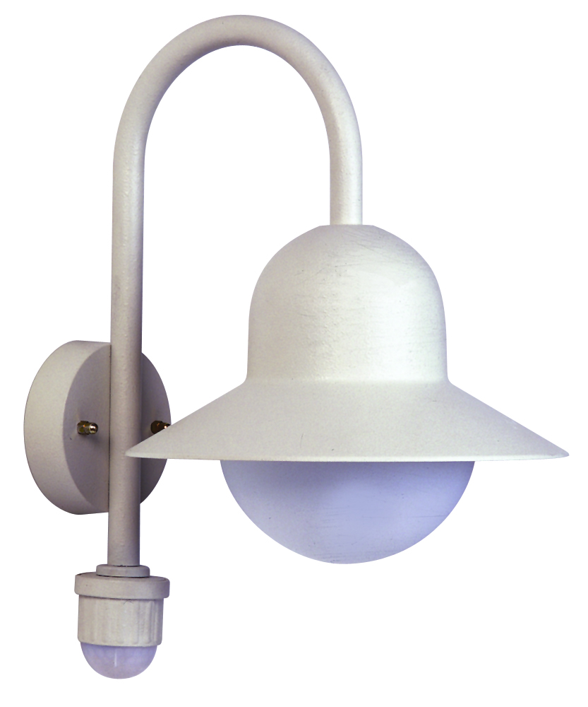 Albert LeuchtenWandleuchte Typ Nr. 0661 - Farbe: weiß, mit BWM für 1 x Lampe, E27