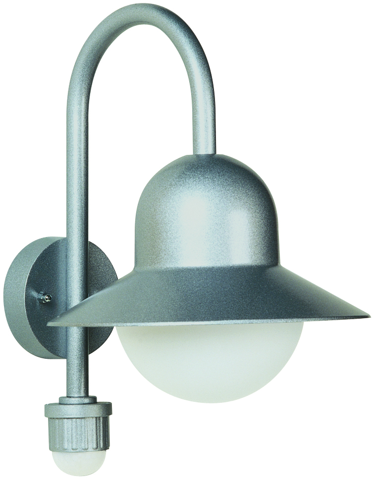 Albert LeuchtenWandleuchte Typ Nr. 0661 - Farbe: Silber, mit BWM für 1 x Lampe, E27