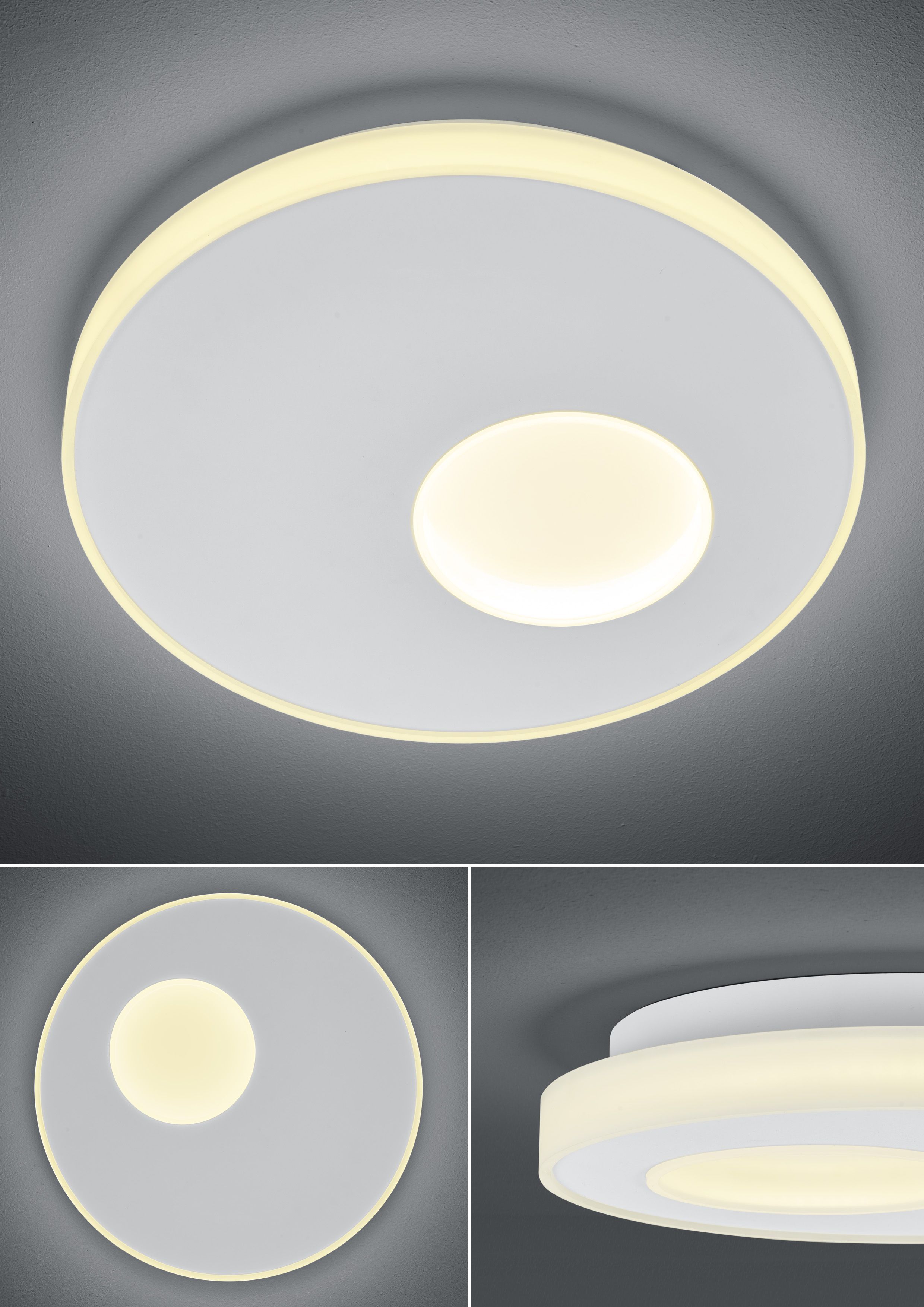 Deckenleuchten & Deckenlampen von B-Leuchten LED-Deckenleuchte/ Wandleuchte Mars 70482/1-07