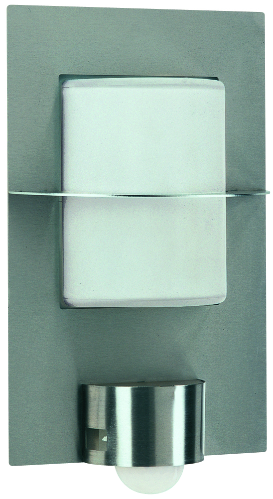 Albert LeuchtenWandleuchte Typ Nr. 6140 - Edelstahl, mit BWM, für 1 x Lampe, E27