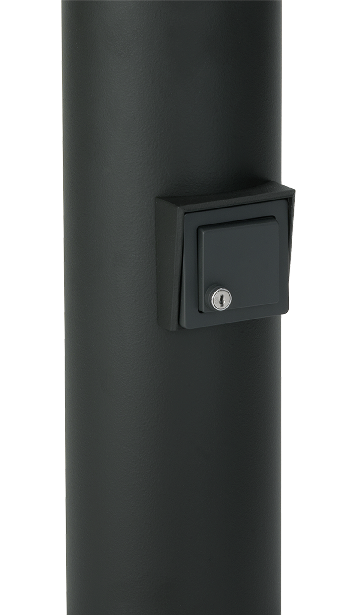 Albert LeuchtenEinbaugehäuse mit abschließbarer Schutzkontaktsteckdose IP44 / D - Typ F, für Pollerleuchten aus Aluminium mit d= 150 mm
