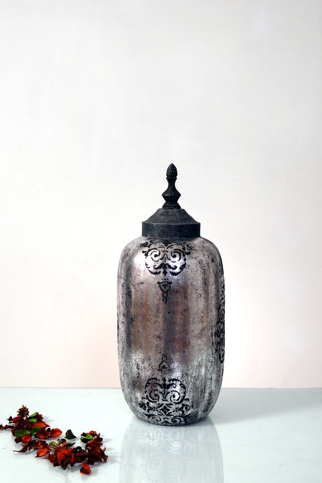 Vasen von Holländer Leuchten Deckelvase ORNAMENTO KLEIN 432 3258