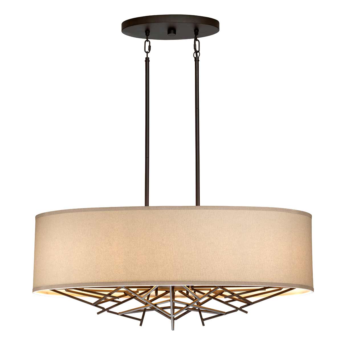 Elstead - TAIKO5-ISLE - Taiko 5 Light Island Pendelleuchte - Alte Bronze