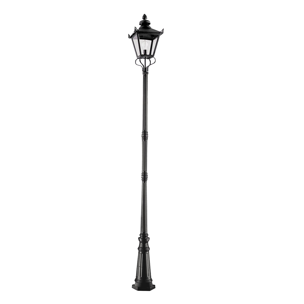 Elstead - GP1-BLACK - Grampian 1 Light Lamp Post - Schwarz