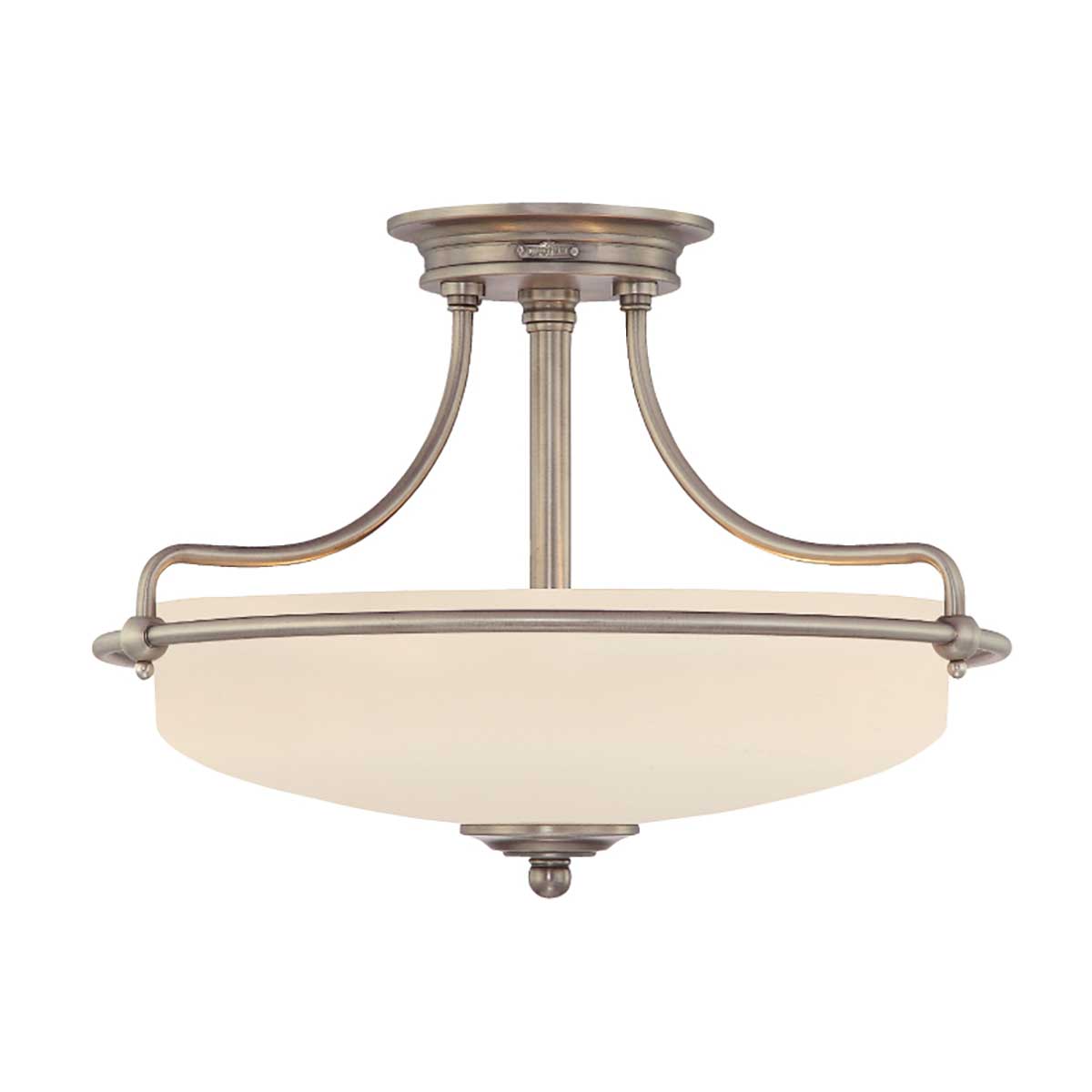 ElsteadGriffin 3 Light Semi-Flush - Nickel antik