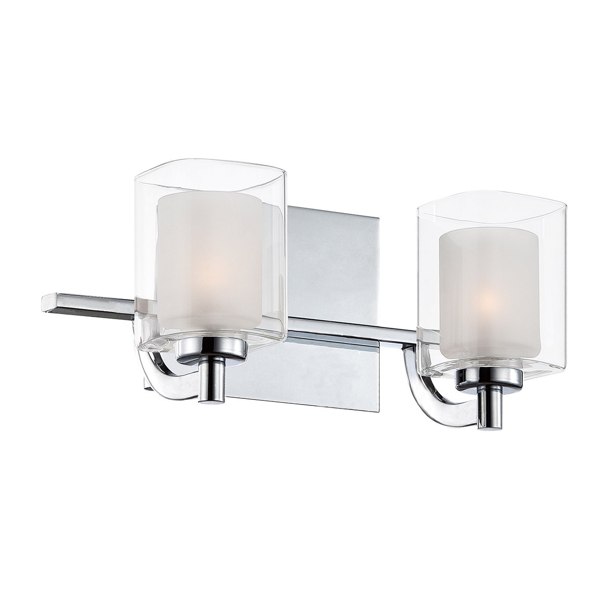 Elstead - QZ-KOLT2-PC-BATH - Kolt 2 Licht Wandleuchte - Poliertes Chrom