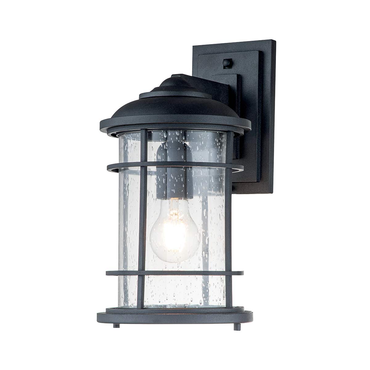 Elstead - FE-LIGHTHOUSE2-M-BLK - Lighthouse 1 Light Medium Wall Lantern - Textured Black