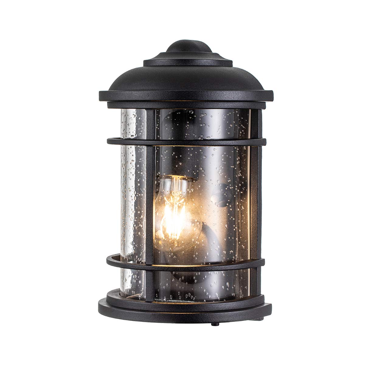 Elstead - FE-LIGHTHOUSE-7-BLK - Lighthouse 1 Light Half Lantern - Textured Black