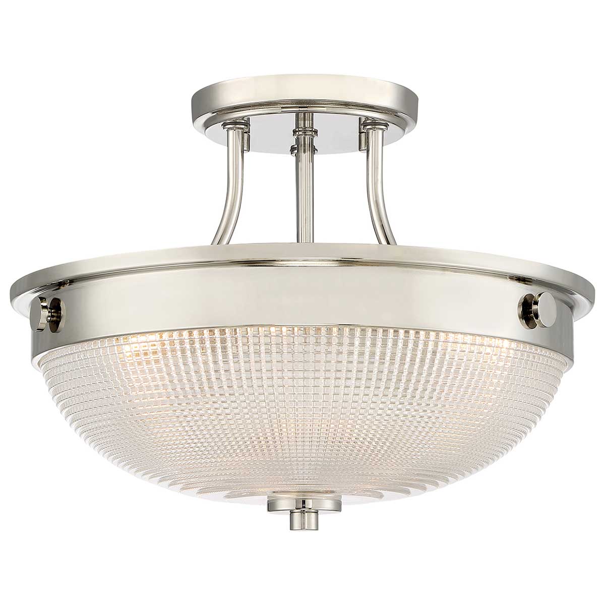 Elstead - QZ-MANTLE-SF-IS - Mantle 2 Light Semi-Flush - Imperial Silver